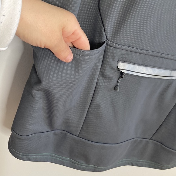 MEC Cycling Shirt Mens XL Green Gray Long Sleeve Half Zip Micro Fleece - Picture 8 of 15